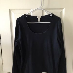 J.Jill cotton longsleeve top Xl